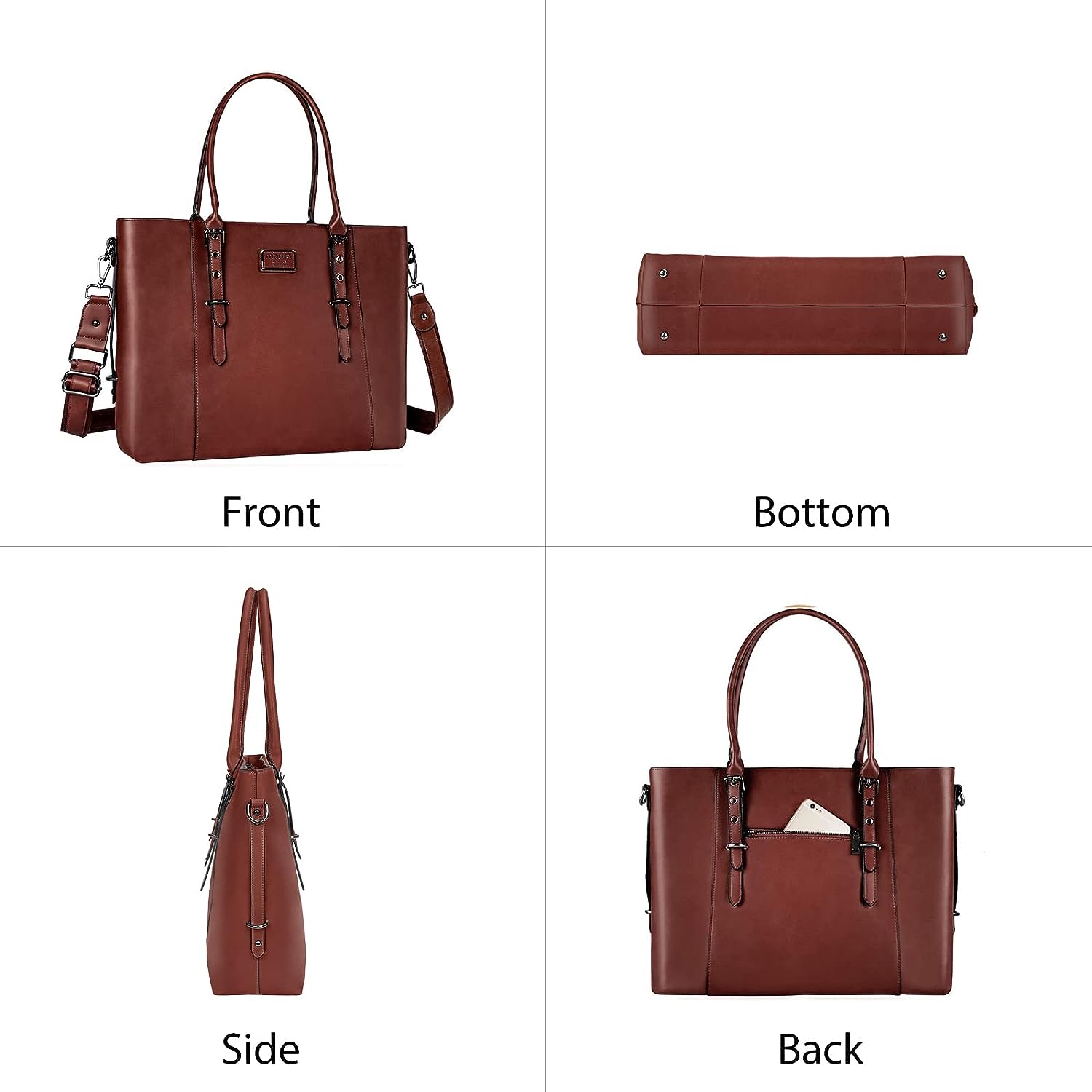 LeatherBag for Women Laptop Tote Bag 3
