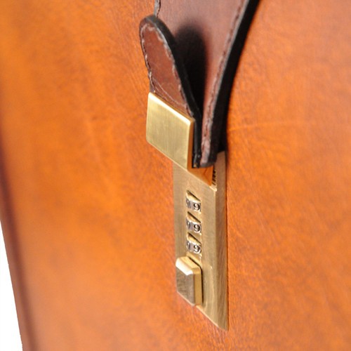 Brunelleschi Italian Calf Leather Lawyer Briefcase 3