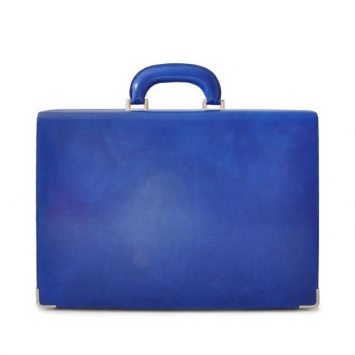Italian Calf Leather Attache Briefcase 1