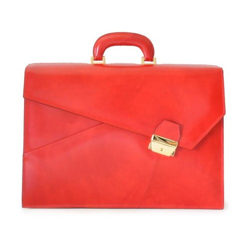 Italian Calf Leather Document Briefcase