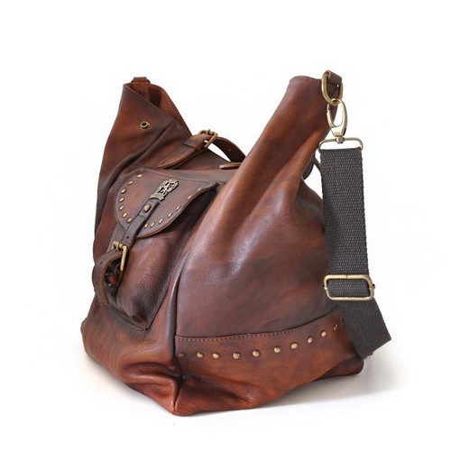 Italian Calf Leather Hobo Handbag 2