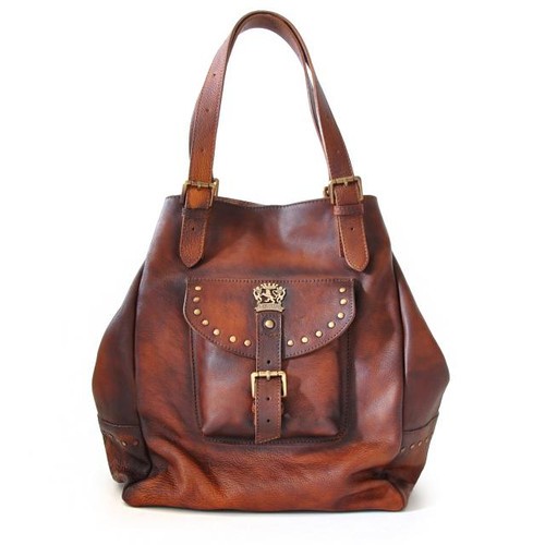 Italian Calf Leather Hobo Handbag