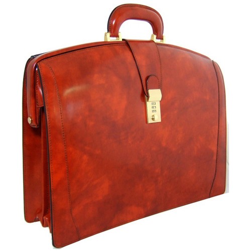 Italian Calf Leather Lawyer Briefcase 1