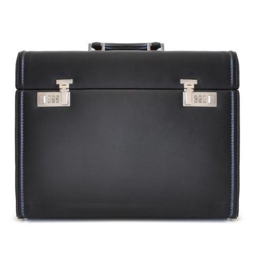 Italian Calf Leather Small Travel Desk Attache Briefcase 1