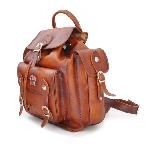 Montalbano Bruce Range Collection Italian Calf Leather Buckle Snap Closure Backpack 1