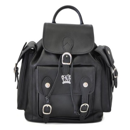 Montalbano Bruce Range Collection Italian Calf Leather Buckle Snap Closure Backpack 4