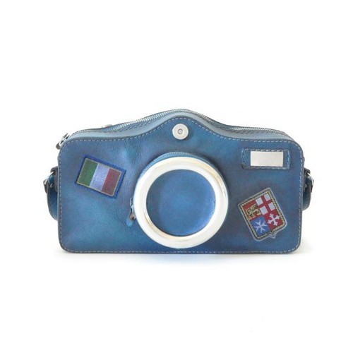 Photocamera Bruce Range Collection Italian Calf Leather Shoulder Bag 3
