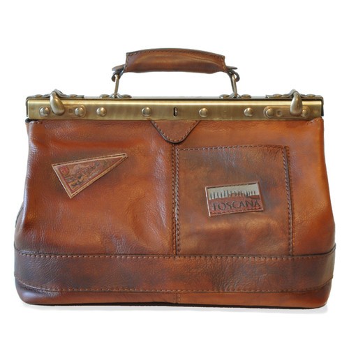 San Casciano Italian Calf Leather Carry-all Travel Bag 1