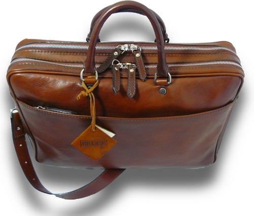 Top-Handle Italian Calf Leather Briefcase 2