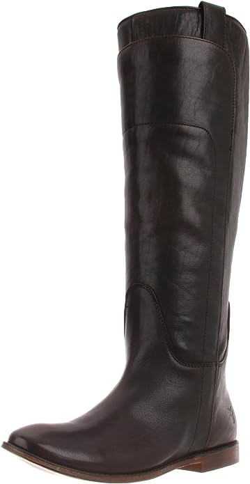 frye paige tall riding boot brown