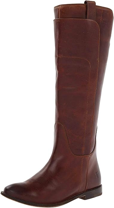 frye paige tall riding boot redwood